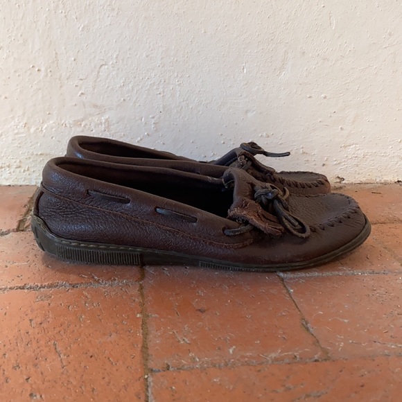 MINNETONKA | Dark Brown Moccasins - Picture 3 of 8